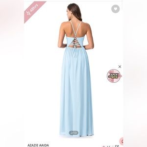 Azazie Sky blue dress - size 2